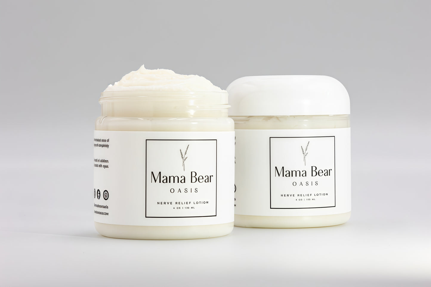 Mama Bear Oasis Lotion - Hydrating Lotion w/ Magnesium Chloride and Pure Ingredients - Fast-Absorbing and Non-Greasy Formula for Foot and Leg Comfort